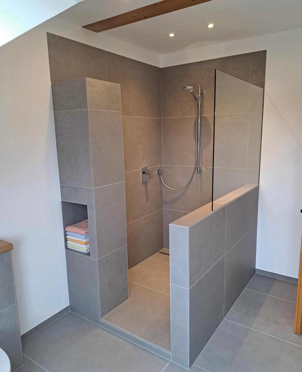 Begehbare Dusche